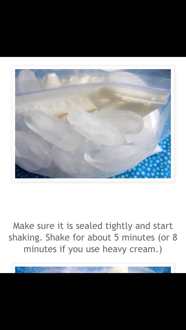 Homemade Ice cream In A Bag 🍦