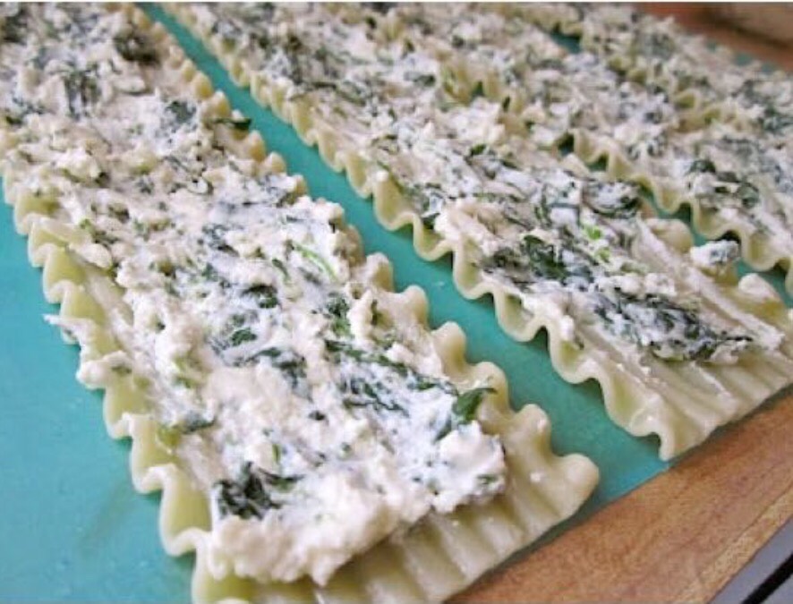 Spinach Lasagna Roll-Ups Recipe 