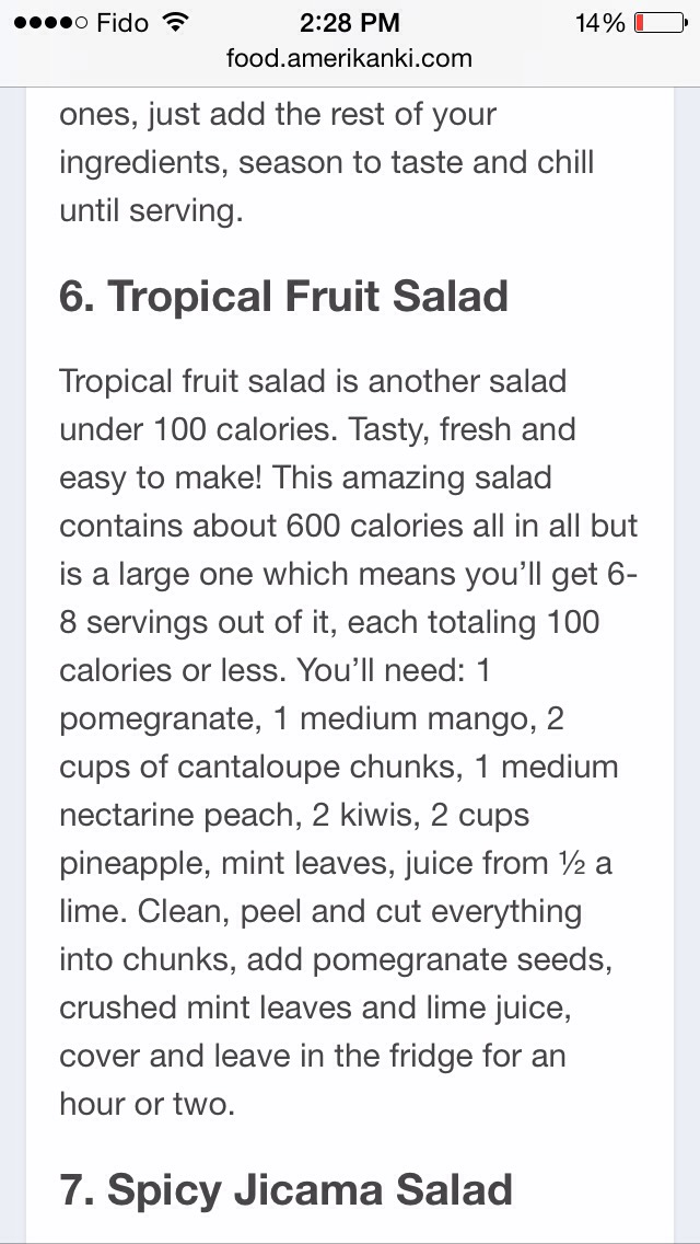 7 Under 100 Calories Salad Recipes