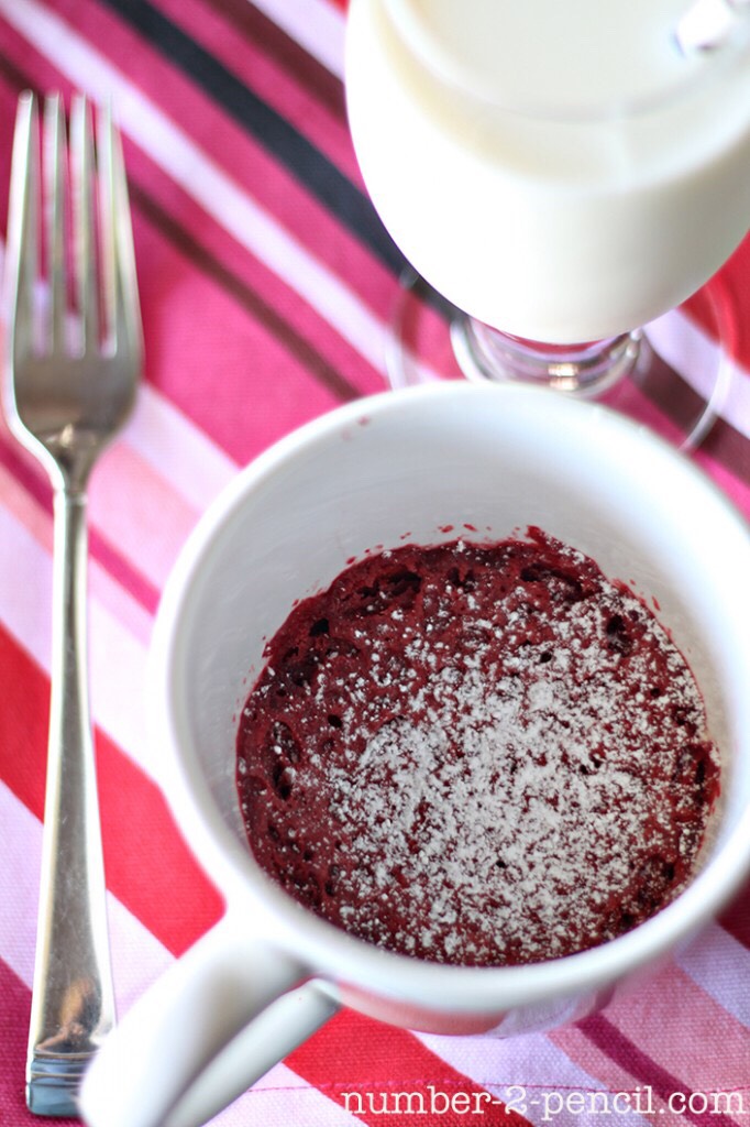 Red Velvet Mug Cookie