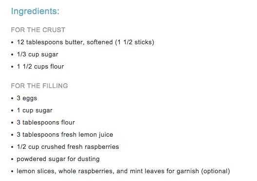 Raspberry Lemon Bars - Super Yummy!
