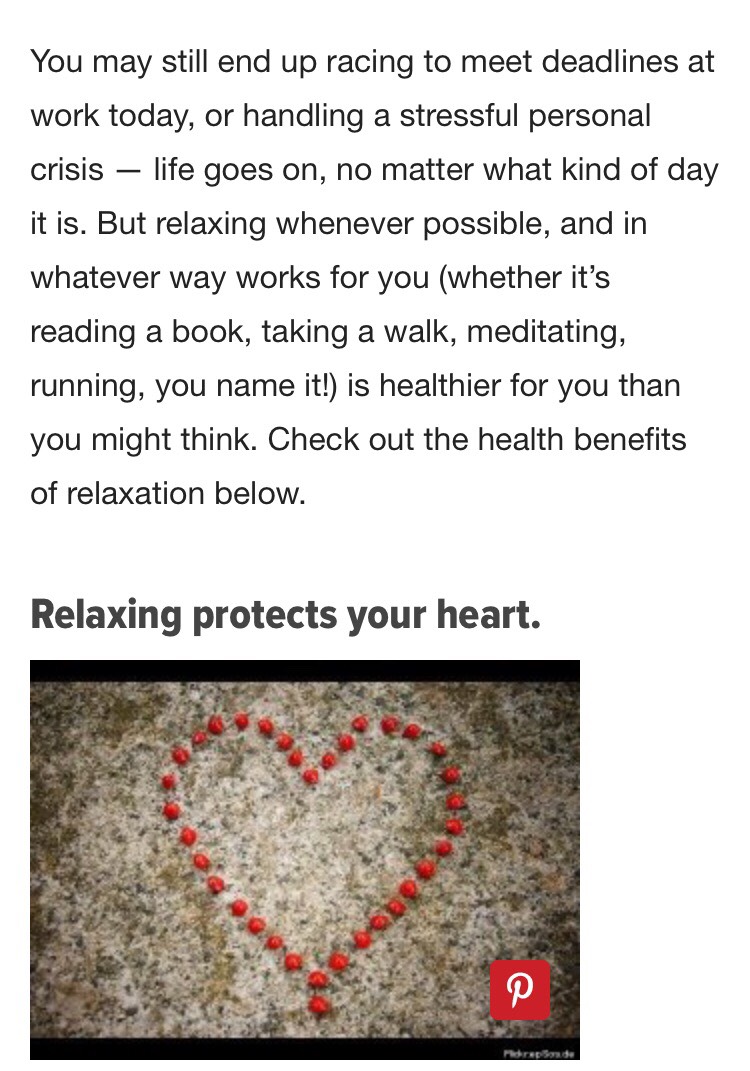 ✨10 Health Benefits Of Relaxation✨