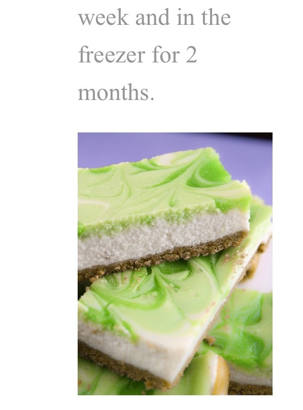 💚Key Lime Swirl Cheesecake Bars💚