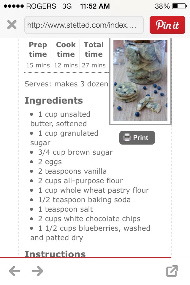 Blueberry White Chocolate Chip Cookies