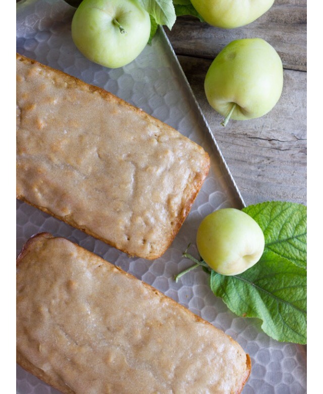 Glazed Apple Cinnamon Oatmeal Bread