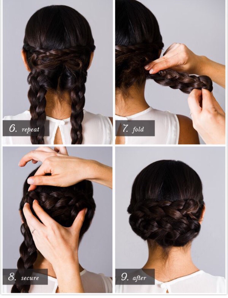 Pretty Simple Braid Chignon.