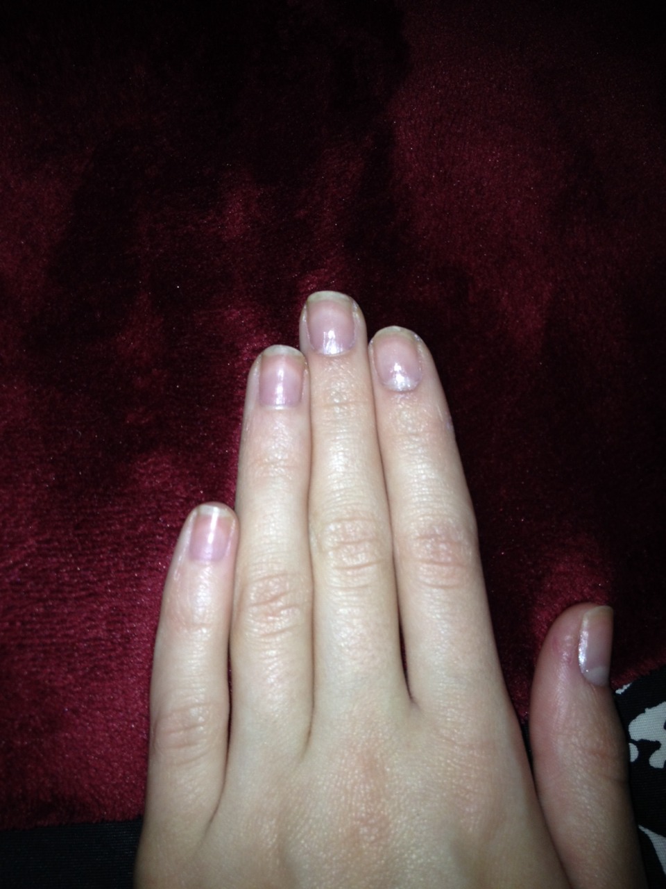 Step 1
Start with freshly washed and unpolished nails 