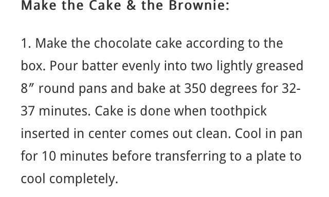 Amazing Chocolate Brownie Cake (:
