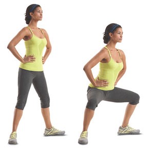 10 plié squats