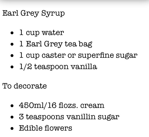 Earl Grey Tea Cake