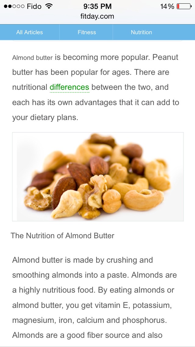 Almond Butter VS Peanut Butter