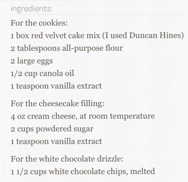 Red Velvet Cheesecake Cookies