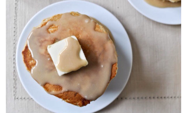 Whole Wheat Brown Sugar Banana Bread Pancakes