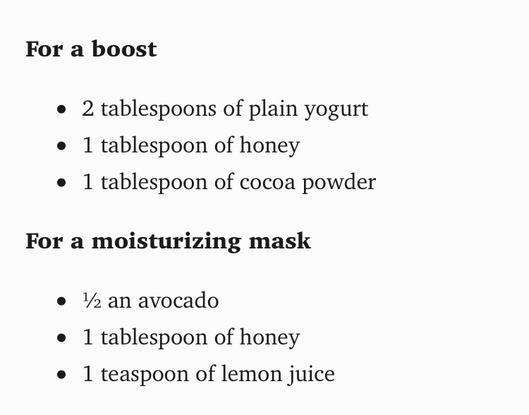 Homemade Facial Masks W/ Add-in's For Your Specific Skin Concerns.