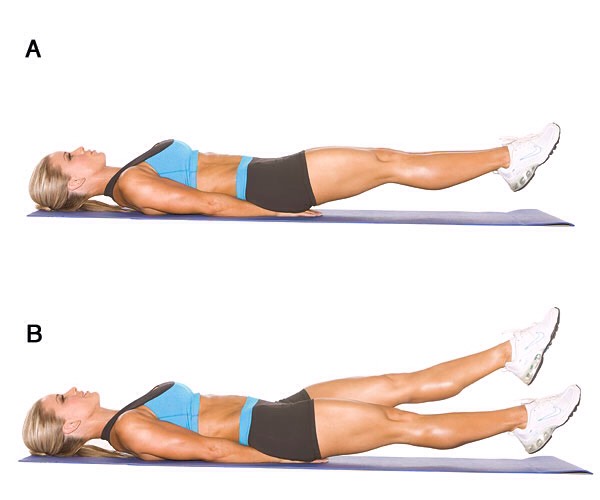 1-Flutter kicks
You can't really count them so do as much as you can.