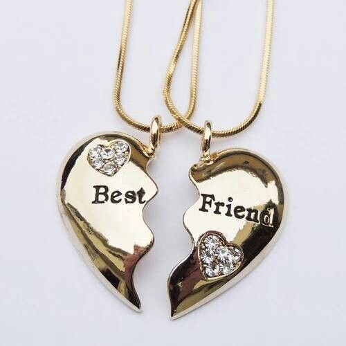 Get necklace and both of u can wear it.