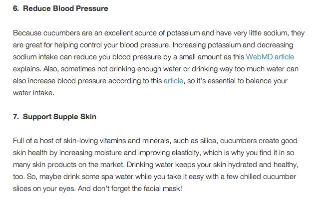 7 Health Compelling Reasons To Drink Cucumber Water