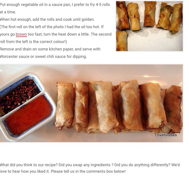 Chinese Spring Rolls 