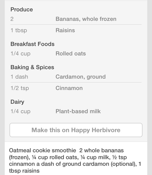 🎀Oatmeal Cookie Smoothie🎀