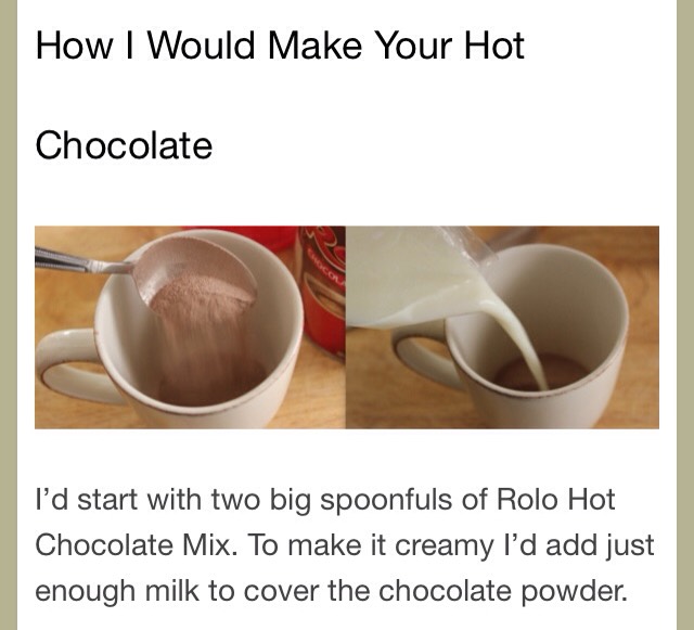 ✨Caramel Cream Hot Chocolate✨