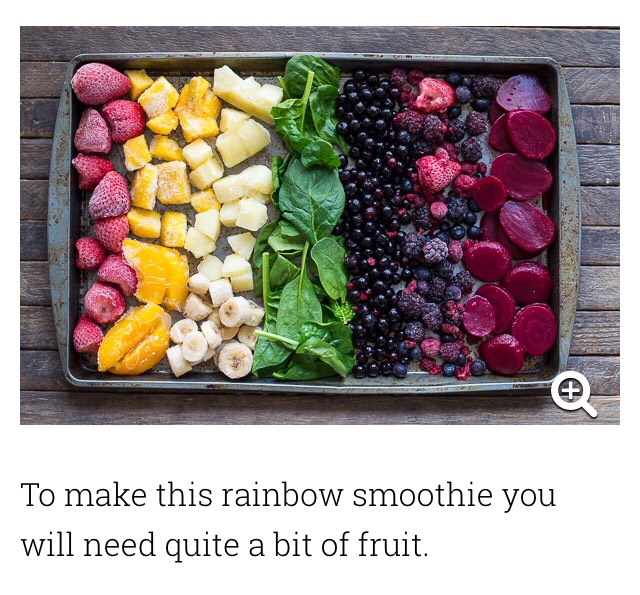  🍇🍓🍋Rainbow Smoothie🍉🍍🍏