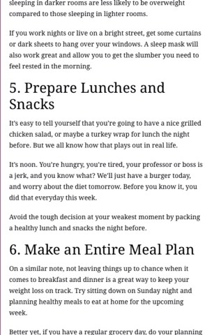 6 Bed Time Habits To Lose Weight