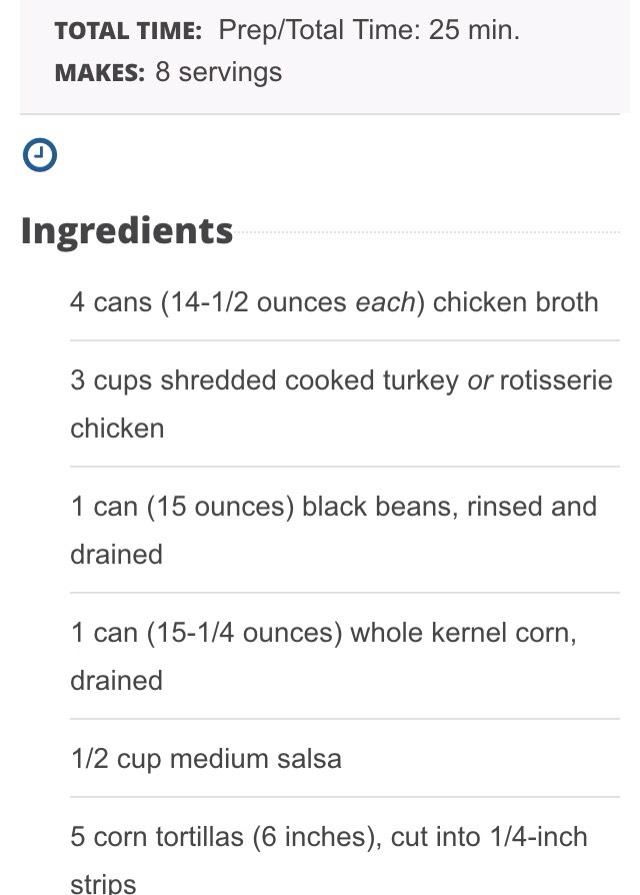 Fiesta Turkey Tortilla Soup