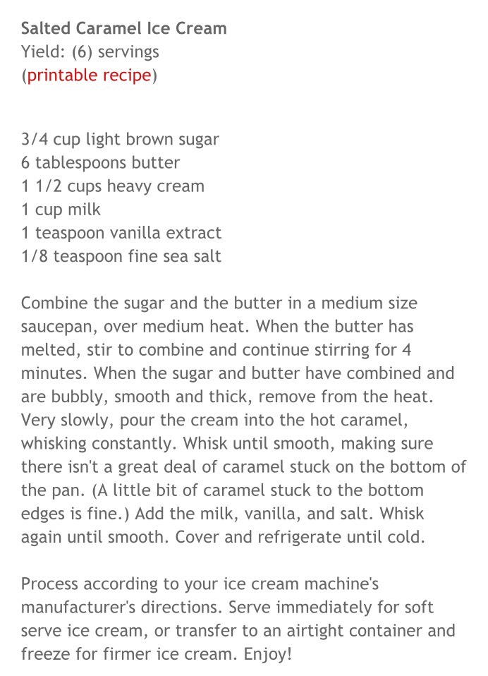 Salted Caramel Ice Cream Recipe