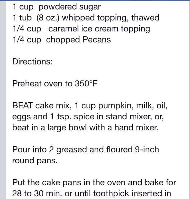 Layered Pumpkin Cake With Caramel And Pecans. 
