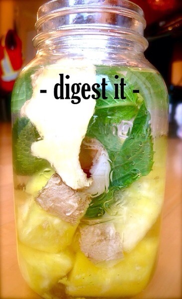 Excellent for aiding in digestion and stimulating the colon and digestive tract. With the combination of pineapple’s digestive enzymes, soothing, cooling mint and warming ginger, stimulating lemongrass, immunizing lychee and probiotics this water will aid in internal balance.
