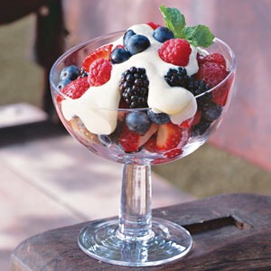 Berries and Cream:

• 1 Cup Of Sliced Strawberries
• 2 tsp of Light Whip Cream