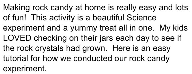 💙Rock Candy Experiment! Fun And Yummy!💙