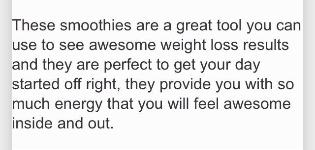 Green Weight Loss Smoothie