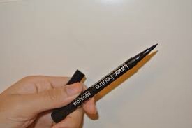 I use bourjois Paris liquid eyeliner pen. It's easy to apply and you can add a neat flick effortlessly!