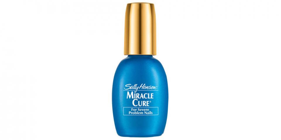 Miracle Cure for Severe Problem Nails, SALLY HANSEN, $6
If your nails peel, break, and are just super-weak, paint your nails with this clear miracle protein- and antioxidant-packed formula that'll strengthen your nails in no time.