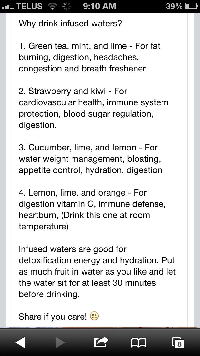 Save This! Which Infused Water To Drink For Body Health