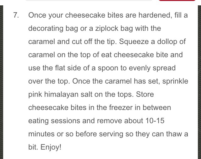 Paleo Salted Caramel Cheesecake Bites Recipe