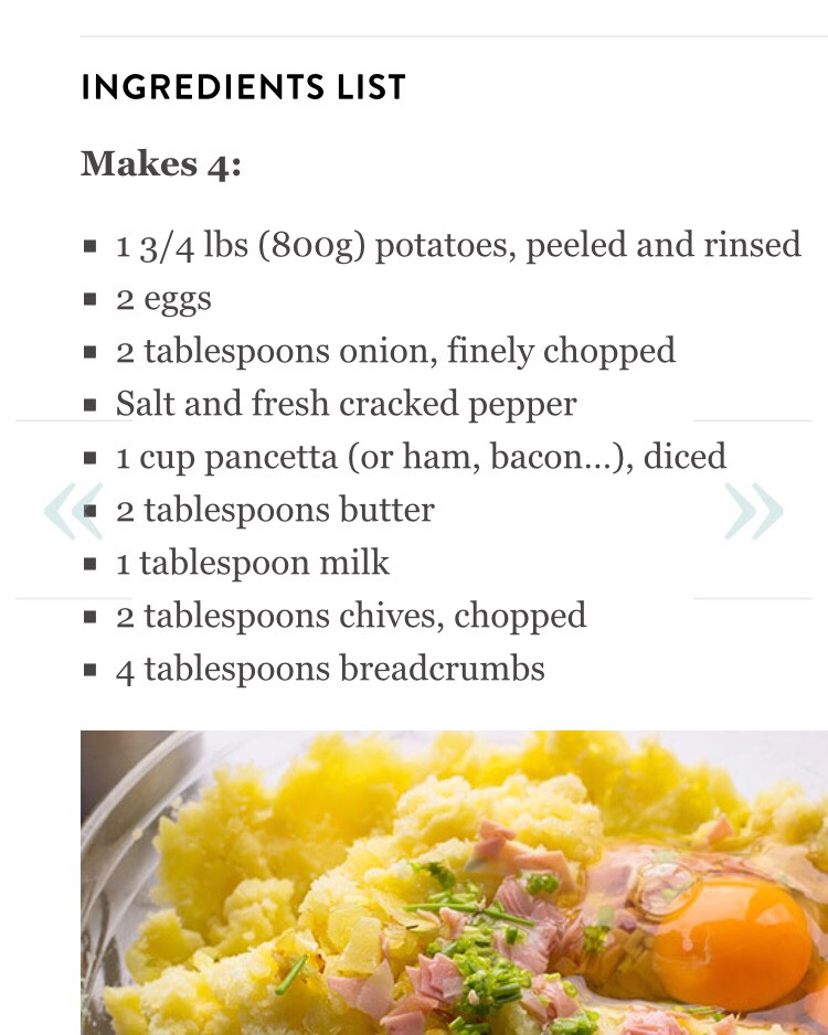 Baked Mashed Potatoes Cake
