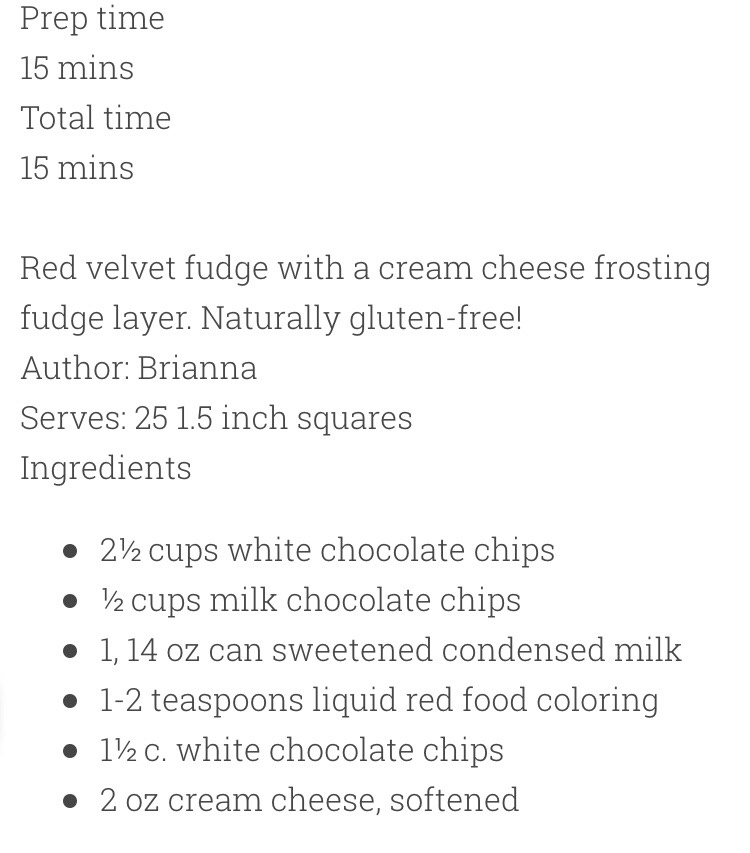 Red Velvet Fudge