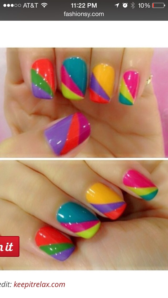 Nail Art: Super Fun Multicolor 
