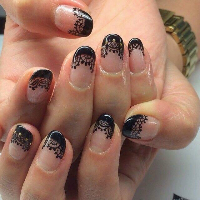 Lace Design Nails