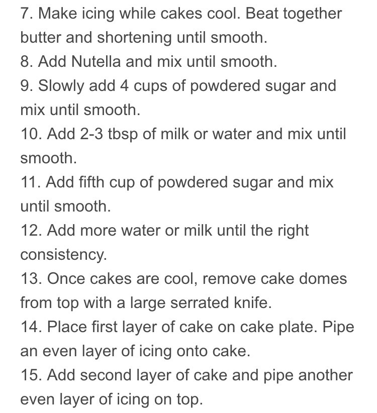 Chocolate Nutella Cake!