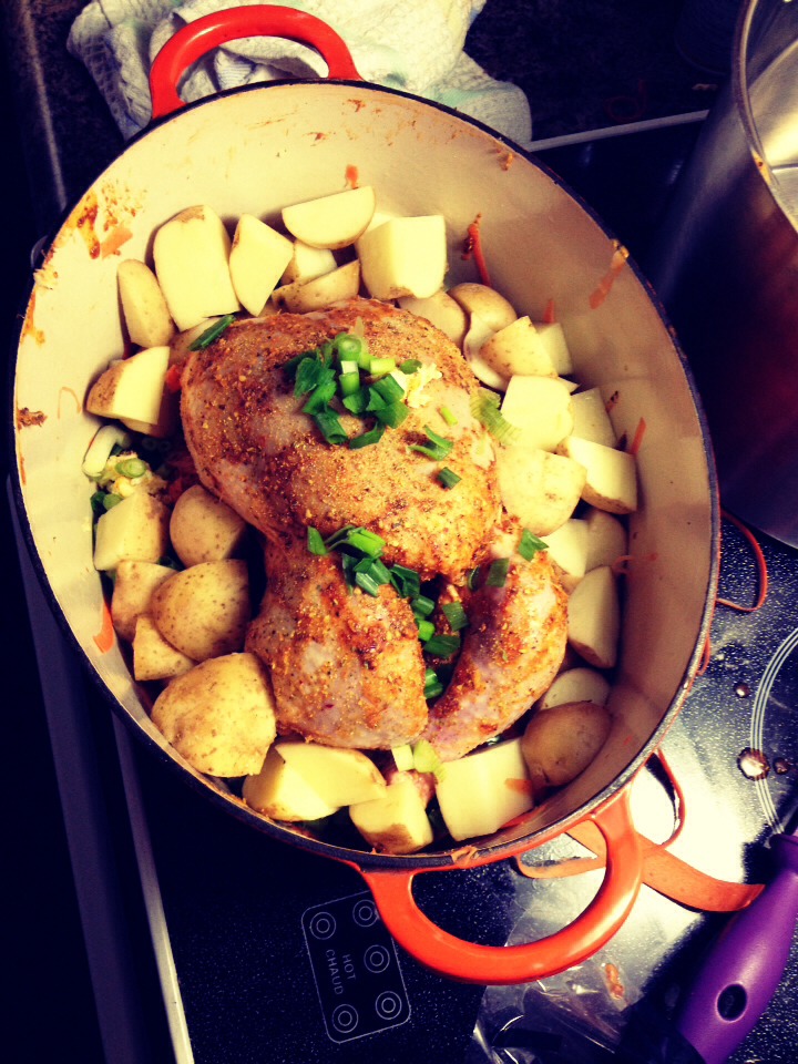 How To Make A Whole Seasoned Chicken :)