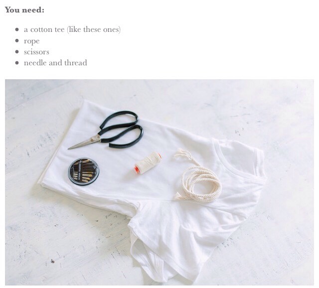 Super-Easy DIY T-Shirt Into Halter Top