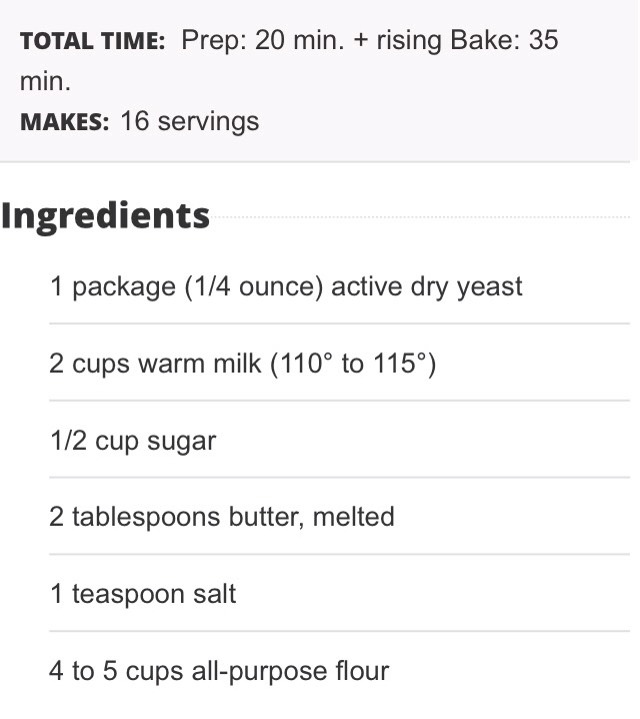 Sweet Milk Dinner Rolls