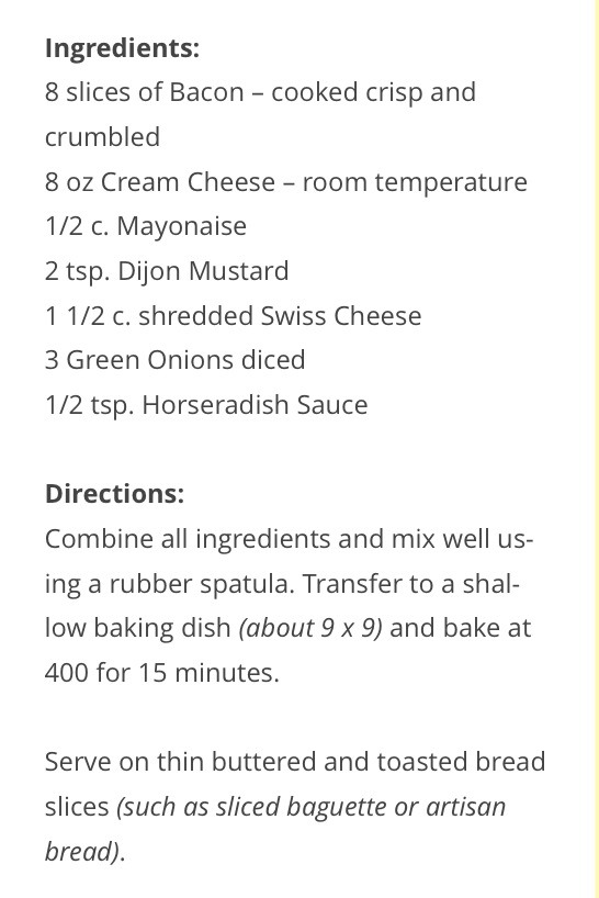 Bacon Cream Cheese Dip