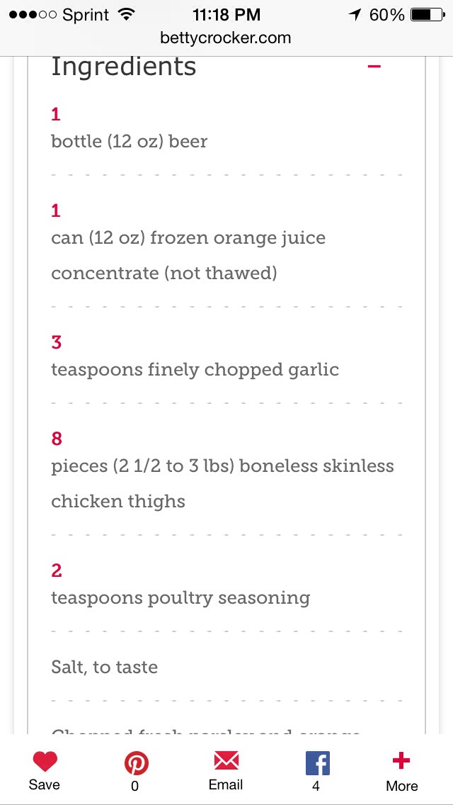 Slow-Cooker Beer-Orange Chicken