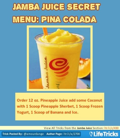 💟✨Jamba Juice Secret Menu & How To Order/ Make Them✨💟