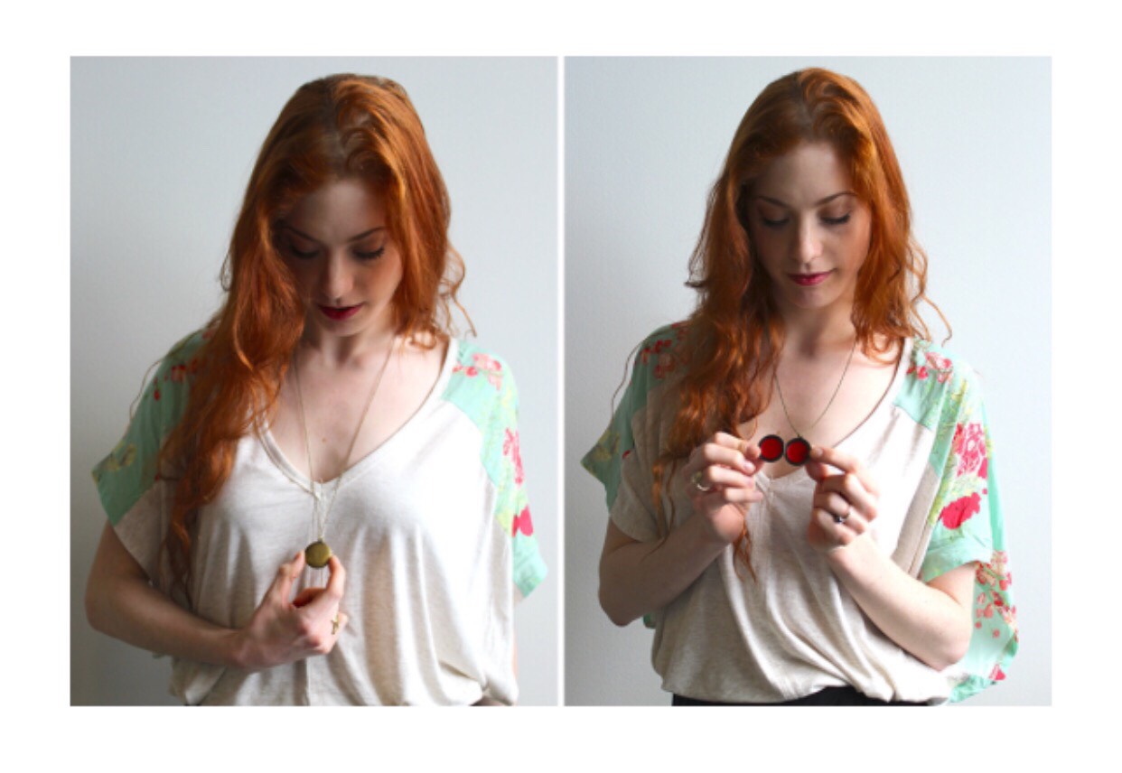 DIY Tinted Lip Balm In A Locket. 