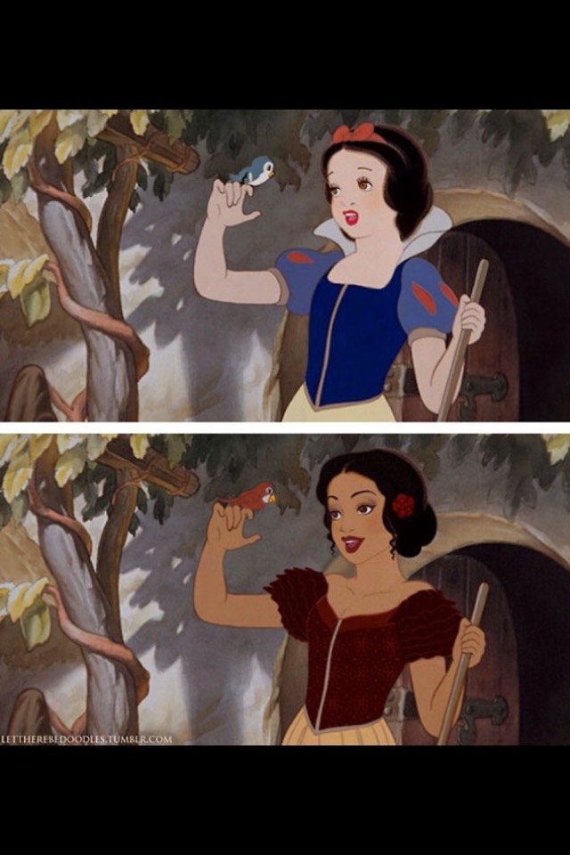Disney Characters Different Races 